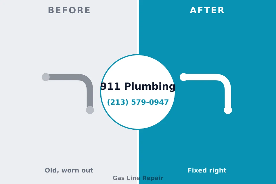 Before and after: plumbing repair Dover Base Housing, DE